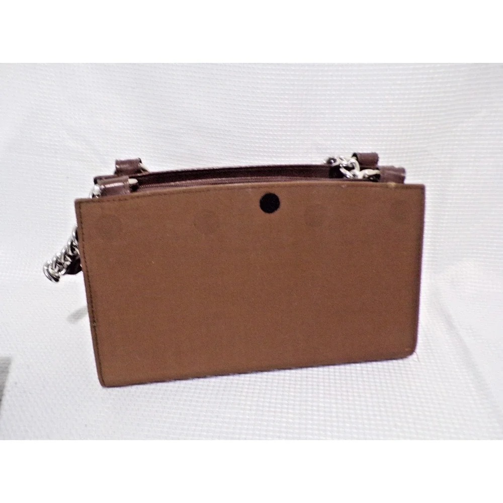 Miche Classic Brown w/Silver Chain Accents Handbag‎ 3 Skins Tweed Bronze Brown